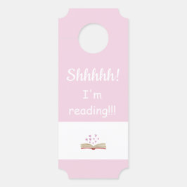 Schhhh! Ich lese gerade! TÜR-ZEICHEN Türanhänger