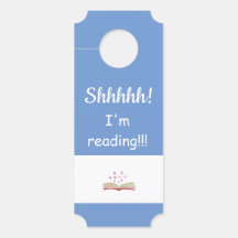 Schhhh! Ich lese gerade! TÜR-ZEICHEN