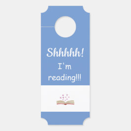 Schhhh! Ich lese gerade! TÜR-ZEICHEN Türanhänger