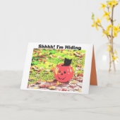 Schhhh! Ich verstecke mich Karte (Gelbe Blume)