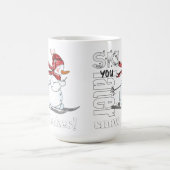 Schi dich später, Schneeflocken! Kaffeetasse (Mittel)