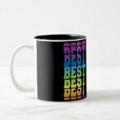 Schicht 1Beste Mommy, Muttertag Zweifarbige Tasse (Links)