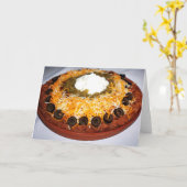 Schicht Bean Dip Karte (Gelbe Blume)