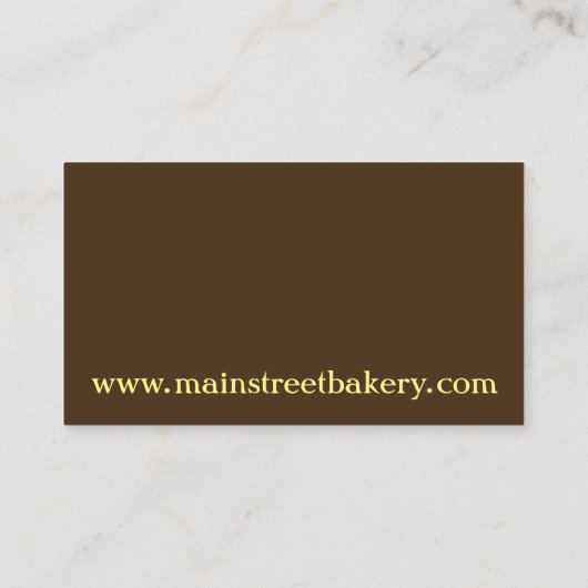 Schicht Cake Slice Bäckerei Bäckerei Konditorei Ko Visitenkarte (Rückseite)