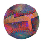 Schicht unregelmäßig arrangierter rustikaler Bilde Baseball (Rückseite)