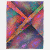 Schicht unregelmäßig arrangierter rustikaler Bilde Fleecedecke (Vorderseite)