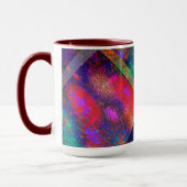 Schicht unregelmäßig arrangierter rustikaler Bilde Tasse (Links)