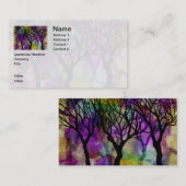 Schichten Bäume auf Glimmer-Hintergrund Visitenkarte (Vorne/Hinten)