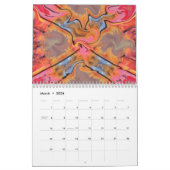 Schichten Gedächtnis-des abstrakten Kalender (Mär 2026)