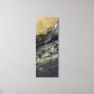 Schichten herausgestellt an der polaren Schlucht Leinwanddruck