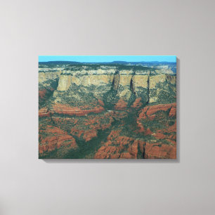 Schichten roter Felsen in Sedona Arizona Leinwanddruck
