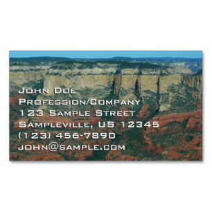 Schichten roter Felsen in Sedona Arizona Magnetische Visitenkarte
