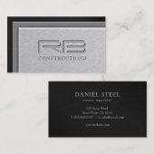 Schichtenbauweise aus Stahl Visitenkarte (Vorne/Hinten)