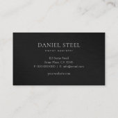 Schichtenbauweise aus Stahl Visitenkarte (Rückseite)