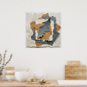 Schichtenposter aus Papiercollage Poster (Küche)