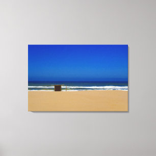 Schichtenstrand Leinwanddruck