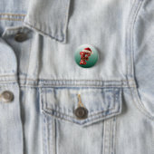 Schichtige Pastell-Goldbesatz-Buchstabe F Button (Beispiel)