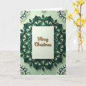 Schichtige Weihnachtskarte Karte (Gelbe Blume)
