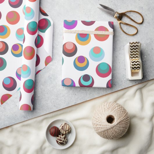 Schichtkreisen des mittleren Jahrhunderts Geschenkpapier (Kunsthandwerk)