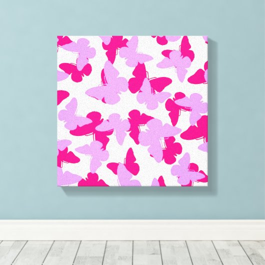 Schichtschmetterlinge Leinwanddruck (Insitu (Holzboden))