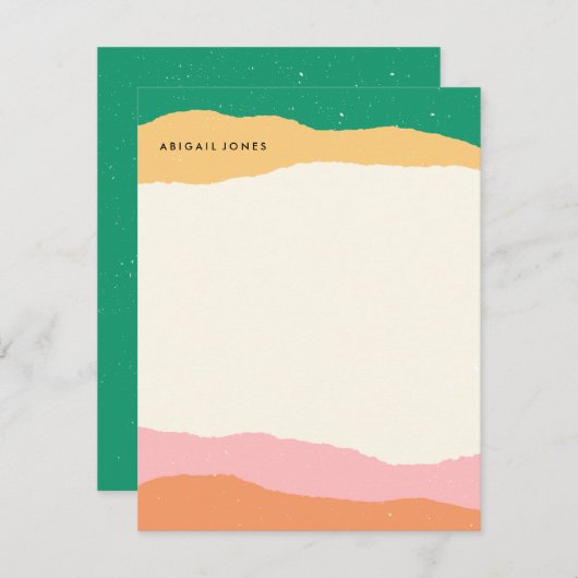 Schichtstationery - Grapefruit Einladung (Vorne/Hinten)