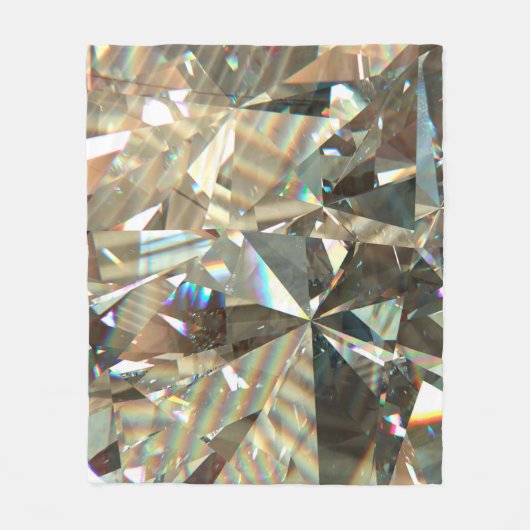 Schichtstruktur dreieckiger Diamant- oder Kristall Fleecedecke (Vorderseite)