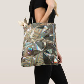 Schichtstruktur dreieckiger Diamant- oder Kristall Tasche (Von Nahem)