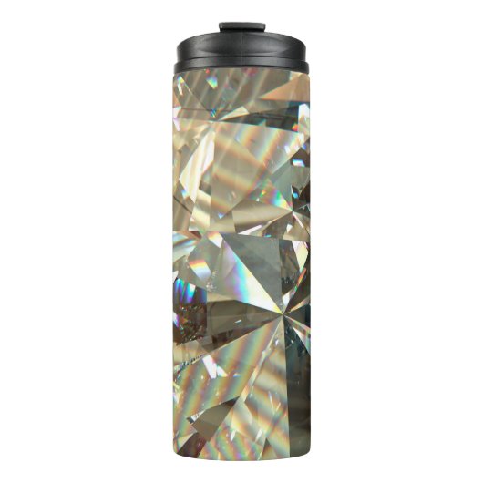 Schichtstruktur dreieckiger Diamant- oder Kristall Thermosbecher (Vorderseite)