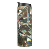 Schichtstruktur dreieckiger Diamant- oder Kristall Thermosbecher (Nach rechts gedreht)