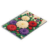 Schichtweise florale Papier-Schnitt-Garten Notizblock (Linke Seite)