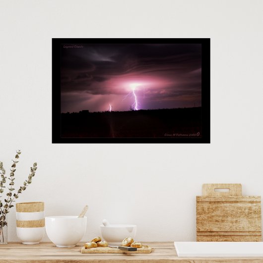 Schichtwolken Poster (Küche)