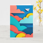 Schichtwolkenflug Karte (Gelbe Blume)