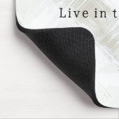 Schick Cremeweiße Streifen Mousepad (Ecke)
