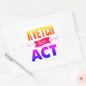 Schick es damit quadratischer aufkleber (Umschlag)