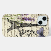 schick-französischer Schmetterlingsskripte paris e Case-Mate iPhone Hülle (Rückseite (Horizontal))