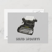 Schick Geld! Postkarte (Vorne/Hinten)