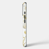 Schick Gold Weiß Blumen Case-Mate iPhone Hülle (Rückseite / Links)
