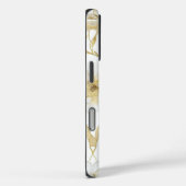 Schick Gold Weiß Blumen Case-Mate iPhone Hülle (Rückseite / Rechts)