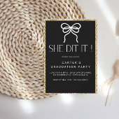 schick-grinsend, Minimalistisch Schwarz-Weiß-Elgan Save The Date