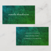 schick grüne Textur Visitenkarte (Vorne/Hinten)
