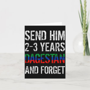 Schick ihn 2-3 Jahre nach Dagestan und vergiss Mma Karte