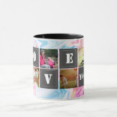 schick-moderne Rose Gold Marmor Grau Mutter Gesche Tasse (Zentrum)