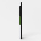 Schick Nahtloser dunkelgrüner Mittelstreifen auf W Case-Mate iPhone Hülle (Hinten/Links)