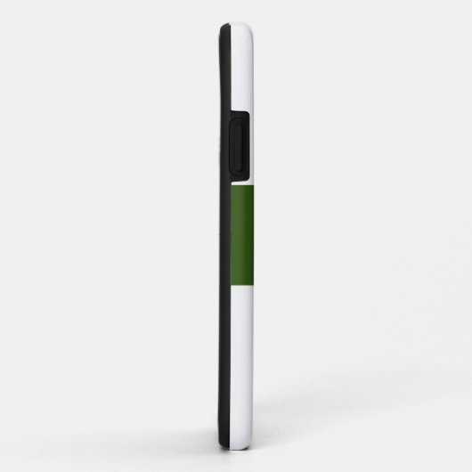 Schick Nahtloser dunkelgrüner Mittelstreifen auf W Case-Mate iPhone Hülle (Hinten/Rechts)