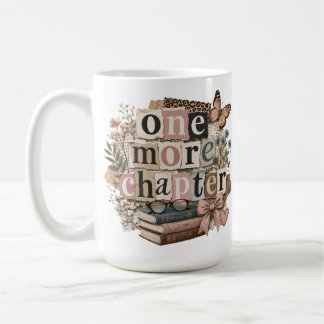 Schick Noch ein Kapitel Retro Vintage Bücherliebha Kaffeetasse