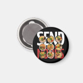 Schick Nudeln Magnet (Vorderseite/Rückseite)