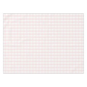 Schick Retro Pastellrosa Gingham-Muster Frühling Tischdecke (Vorderseite (Horizontal))