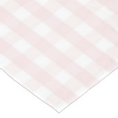 Schick Retro Pastellrosa Gingham-Muster Frühling Tischdecke (Schrägansicht)