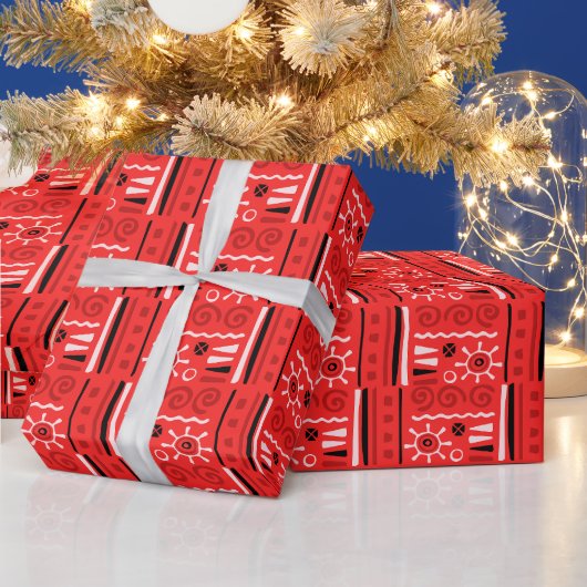 Schick romantisches Monogramm Premium Valentinstag Geschenkpapier (Feiertage)