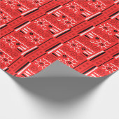 Schick romantisches Monogramm Premium Valentinstag Geschenkpapier (Ecke)